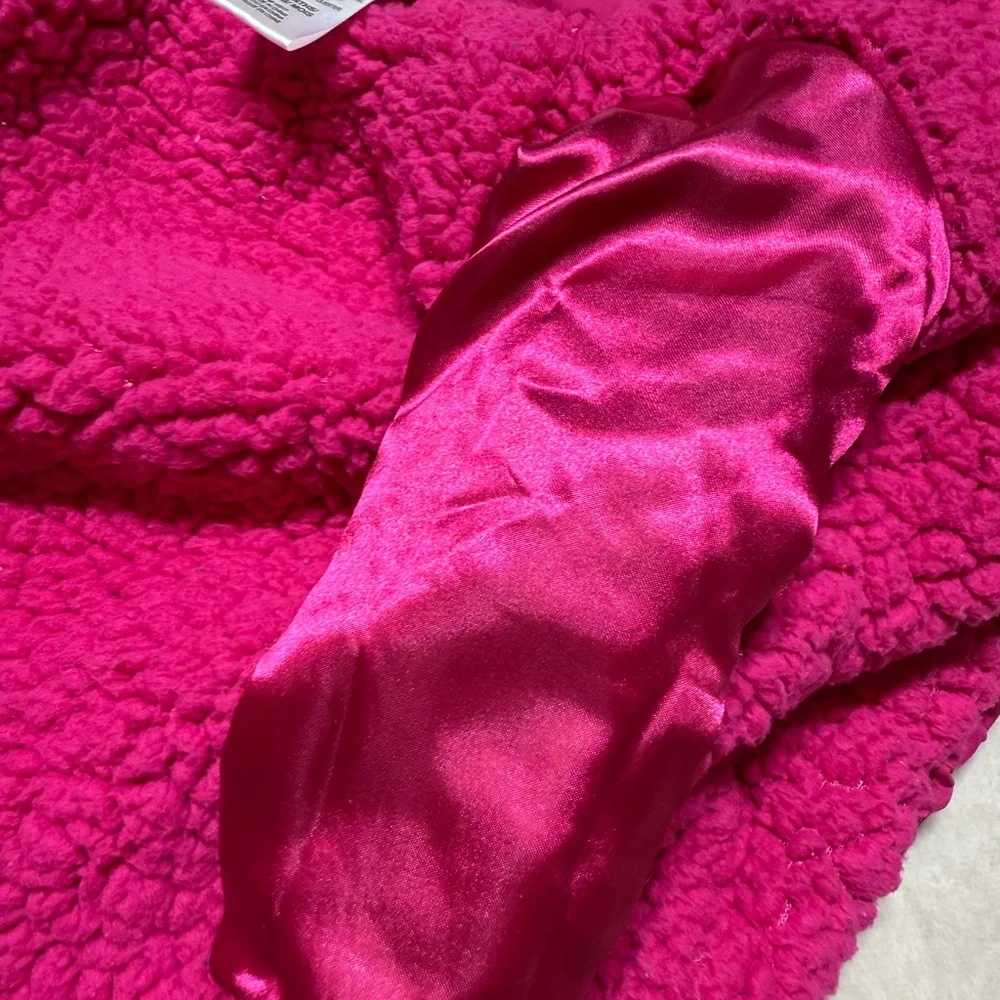 Penelope Mack | Toddler Baby Girl Fuchsia Polka Dot Jacket | 18M